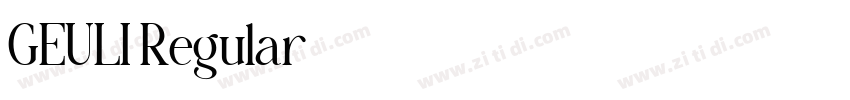GEULI Regular字体转换